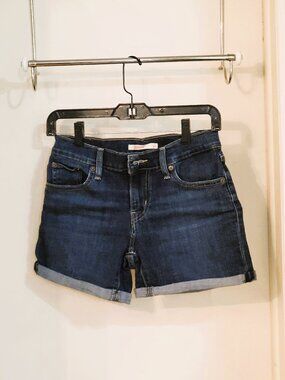 Levi's Mid Length Rolled Cuff Shorts - Size 25